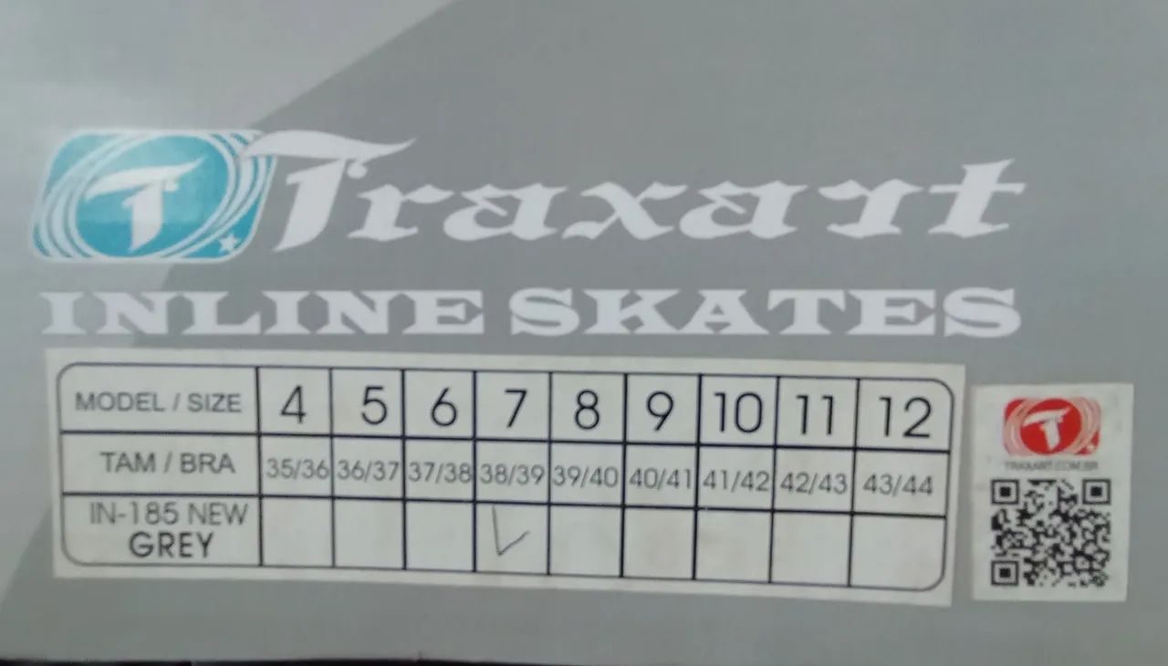 Patins Traxard Grey nº 38/39 usado pouquíssima vezes - Foto 6