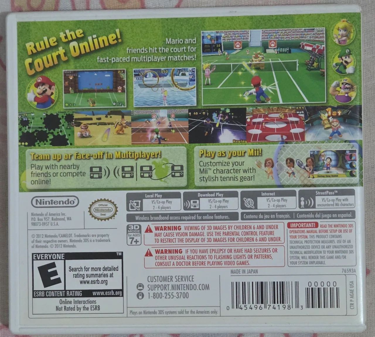 Mario Tennis Open - 3ds - Com Luva - Foto 2