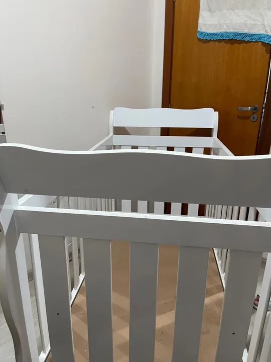 Berço de bebê branco  - Foto 3