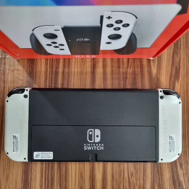 Nintendo Switch Oled Desbloqueado 64GB + 128GB Branco Vários Jogos - Foto 2