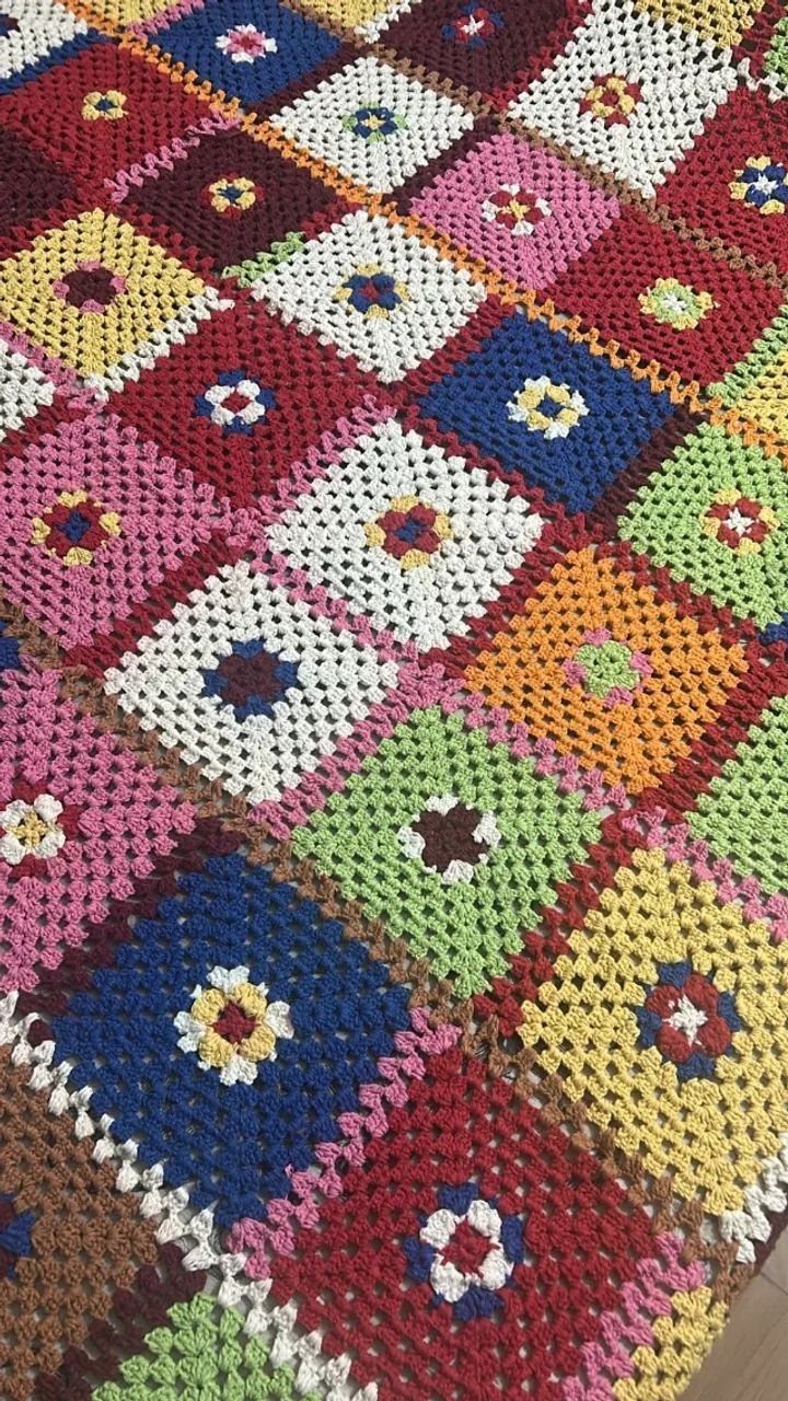 Colcha de casal de crochê - Foto 3