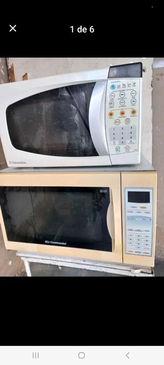 2 microondas Eletrolux 18 L Continental 27 L  com defeito  - Foto 4