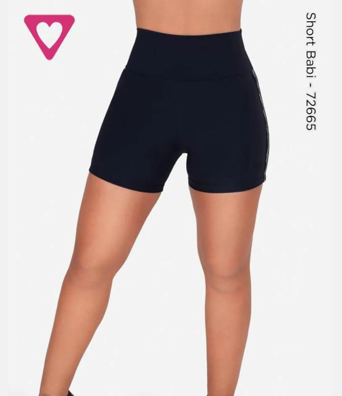Short de corrida feminino - Preto
