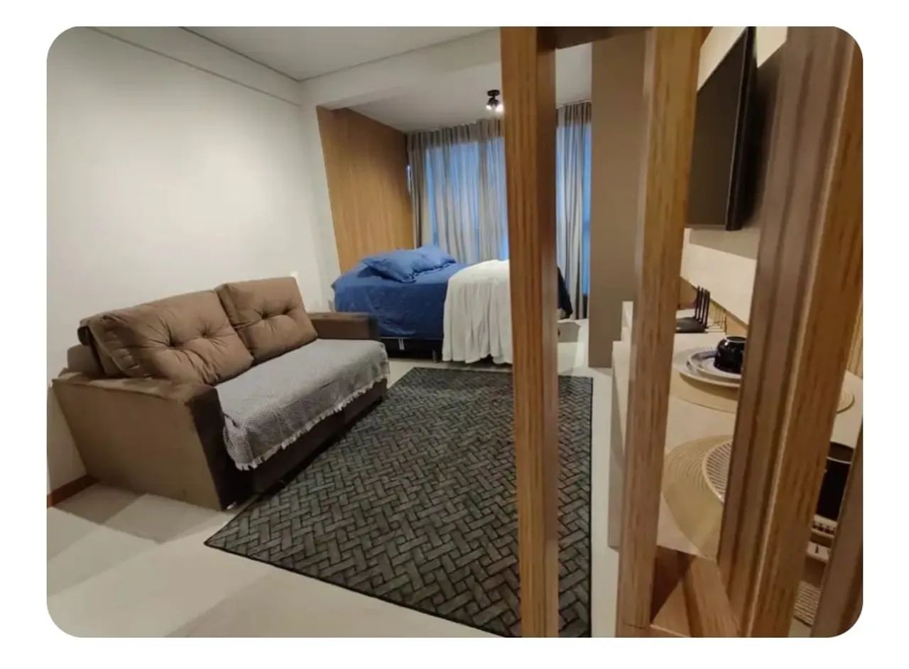STUDIO NORTE/SUL 26m² MOBILIADO DECORADO GARAGEM INFRA VENDE BARRA - Foto 3