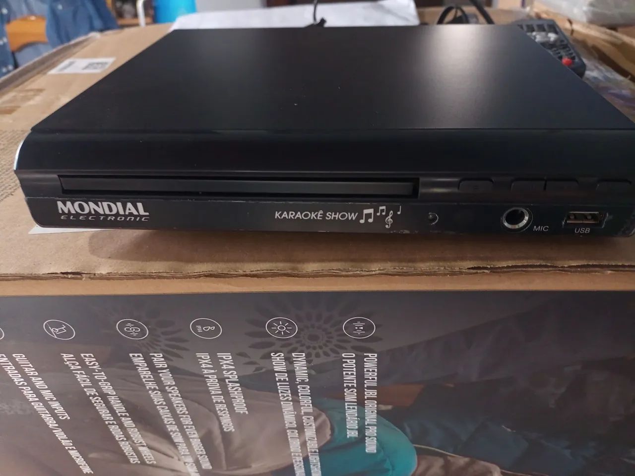 DVD Player Mondial Karaoke Show - Novo