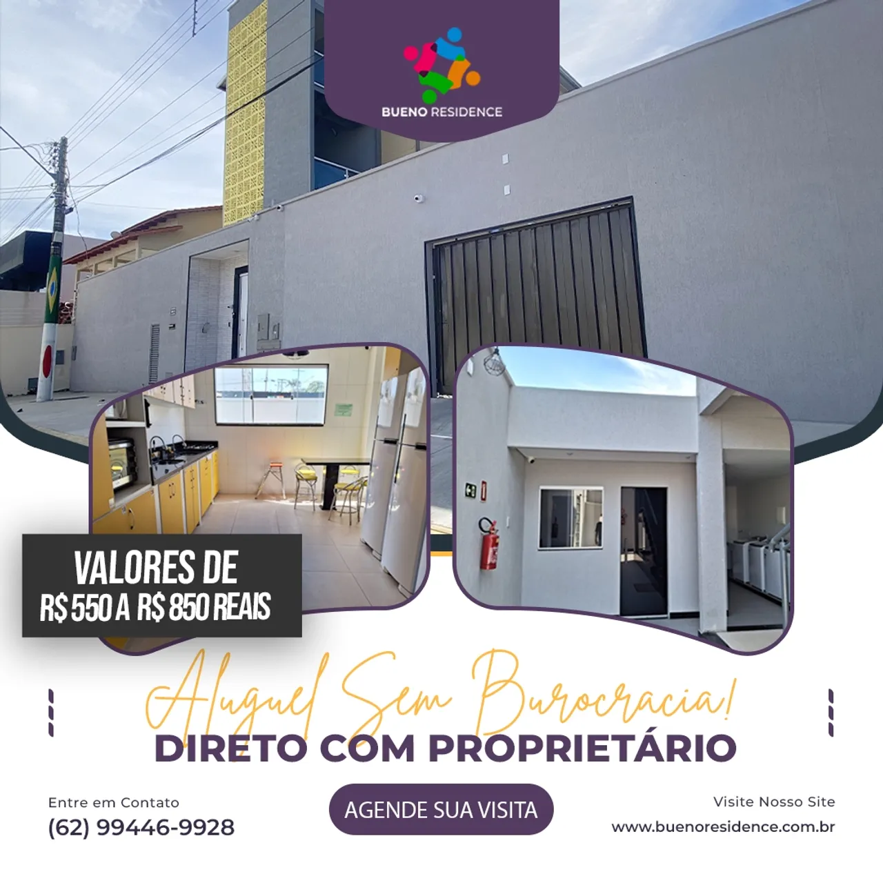 Quartos mobiliados para aluguel
