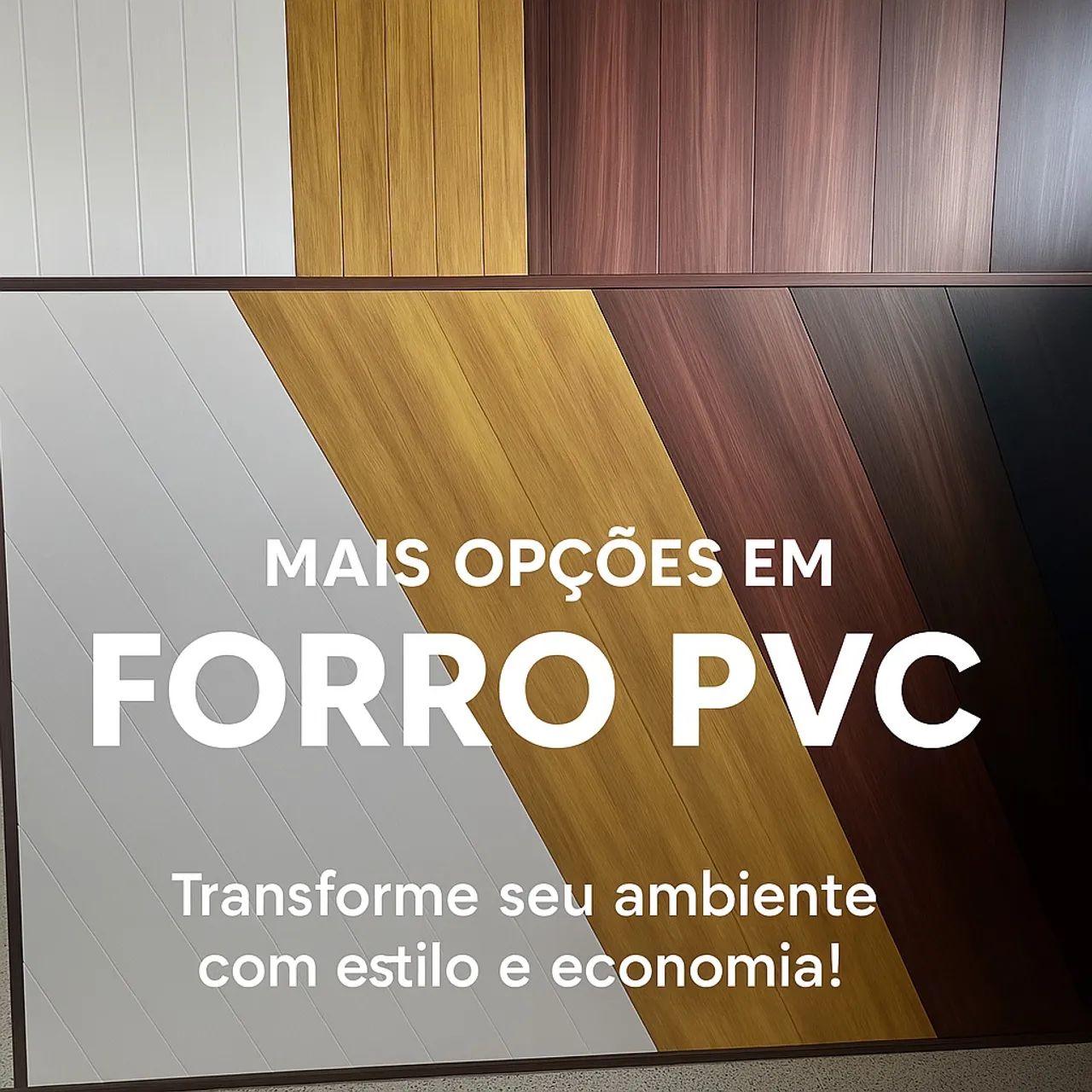 Forro PVC Premium  Junta seca - Múltiplas Cores 