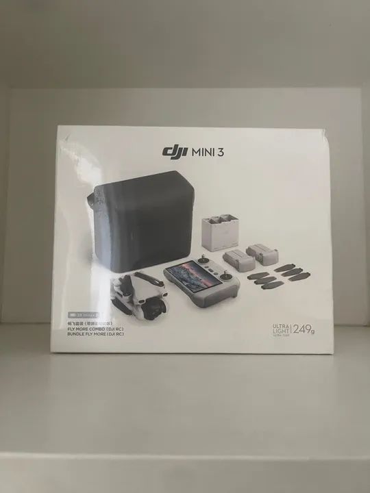Drone DJI Mini 3 fly more combo dji rc (novo lacrado)