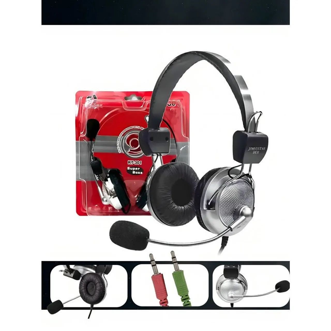 Fone de ouvido gamer uso geral com fio longo - Foto 3