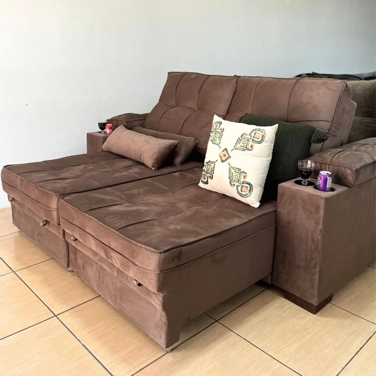 Sofá Retrátil e reclinável LARGURA 2.50 PROMOÇÃO  - Foto 2