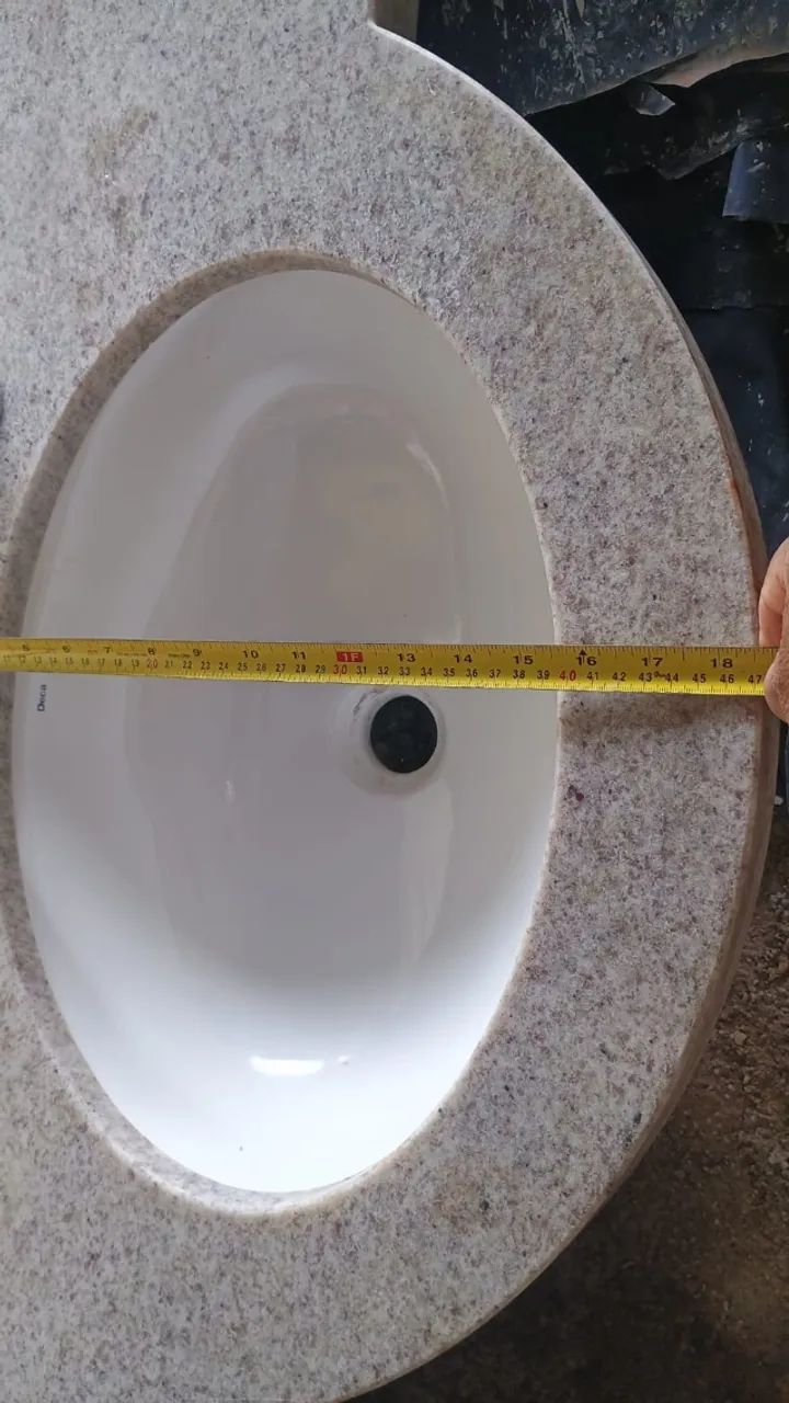 PIA (DECA) COM BANCADA( MARMORE) + TORNEIRA MARCA (DOCOL) ACIONAMENTO AUTOMATICO - Foto 3