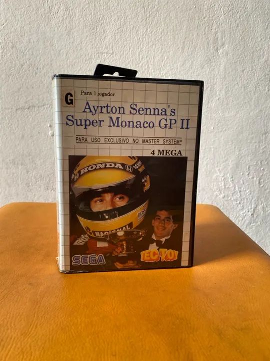 Jeu Ayrton Senna Super Monaco GP2 Master System - Version Loose, Bon État