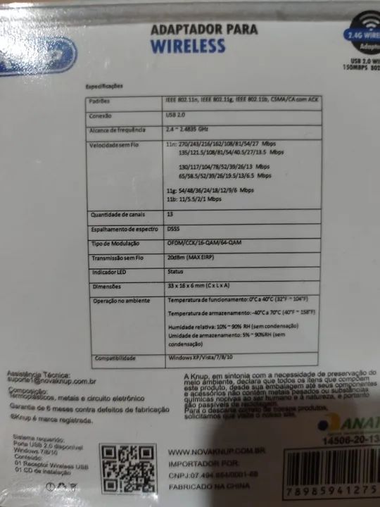 Adaptador wireless 2,4GHz (wi-fi) - Anápolis - Foto 2