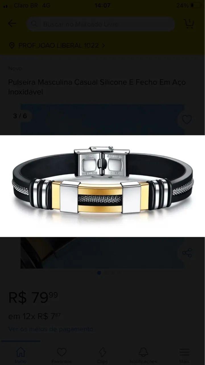 Pulseira Bracelete Masculino Feminino - Foto 4