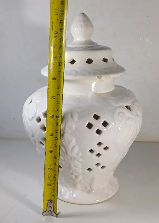 Jarro Decorativo em Cerâmica Branco - Foto 6