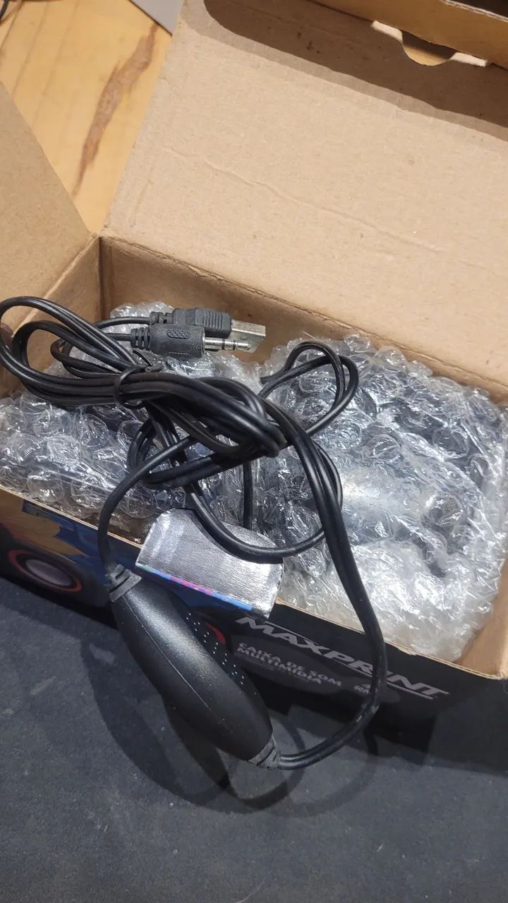 MAXPRINT caixa de som multimídia 4w rms USB/P2 - Foto 4