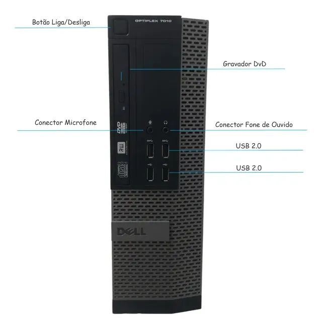 Computador gamer de entrada (Roda LoL) - Dell 7010 i5 3ª - 8GB RAM - 256 SSD - Win10 ou 11 - Foto 4