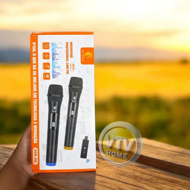 Kit Microfone Sem Fio Profissional + Entrega Grátis e Garantia de 3 Meses  - Foto 3