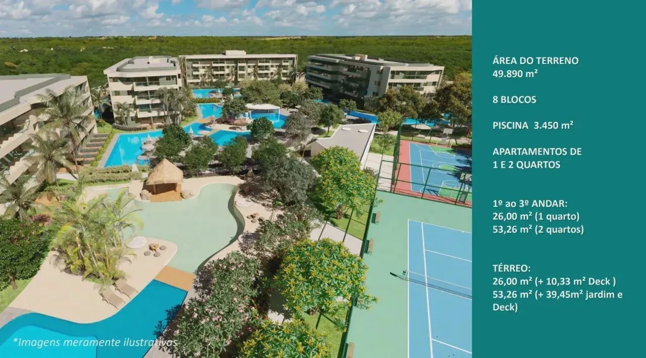 MY BEACH EXPERIENCE FLATS COM 26M² E 53M²| MAIOR RESORT MURO ALTO/ CONSULTOR(81)9 8 5 9 7