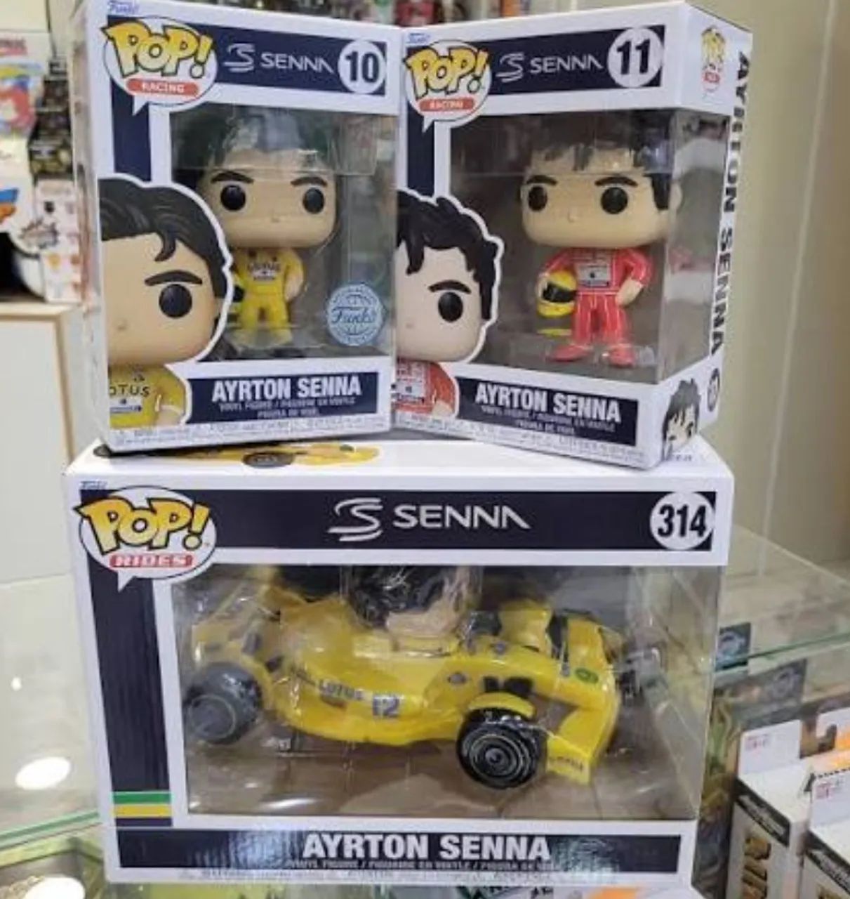 LOTE FUNKO POP AYRTON SENNA