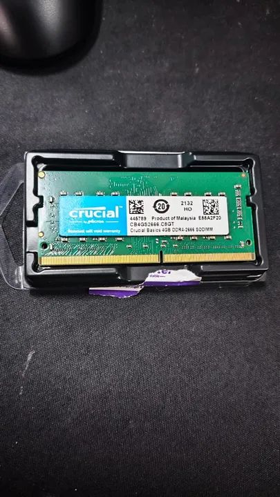 Memoria ram notebook ddr4 4gb 2666mhz Crucial