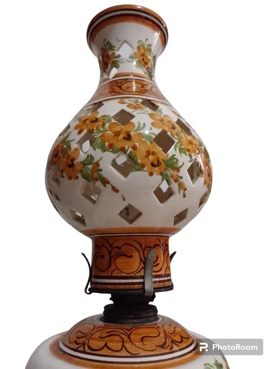 Abajur de cerâmica lampião  - Foto 2