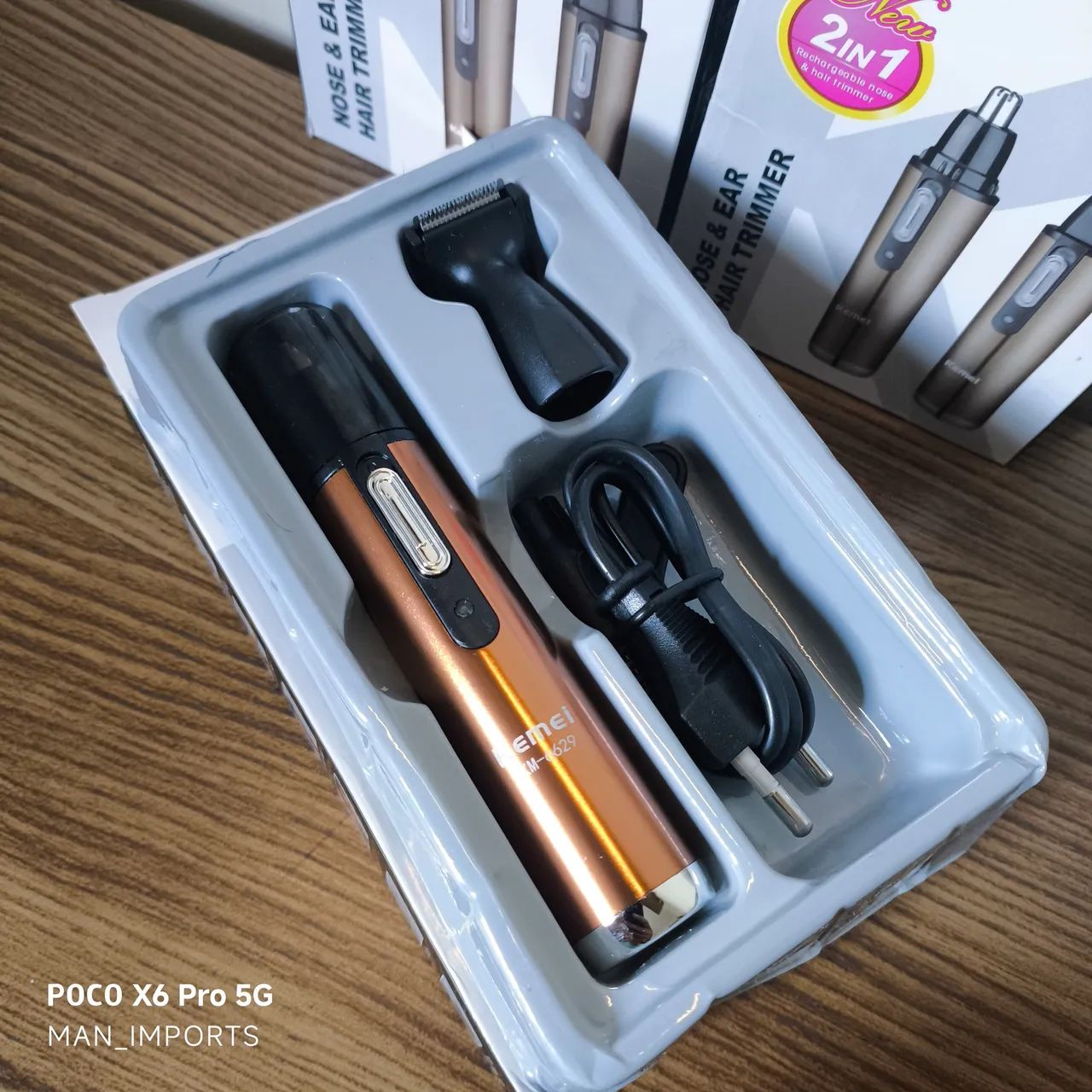 KEMEI 6629 - Aparador de Pêlos/ 2 em 1  - Foto 6