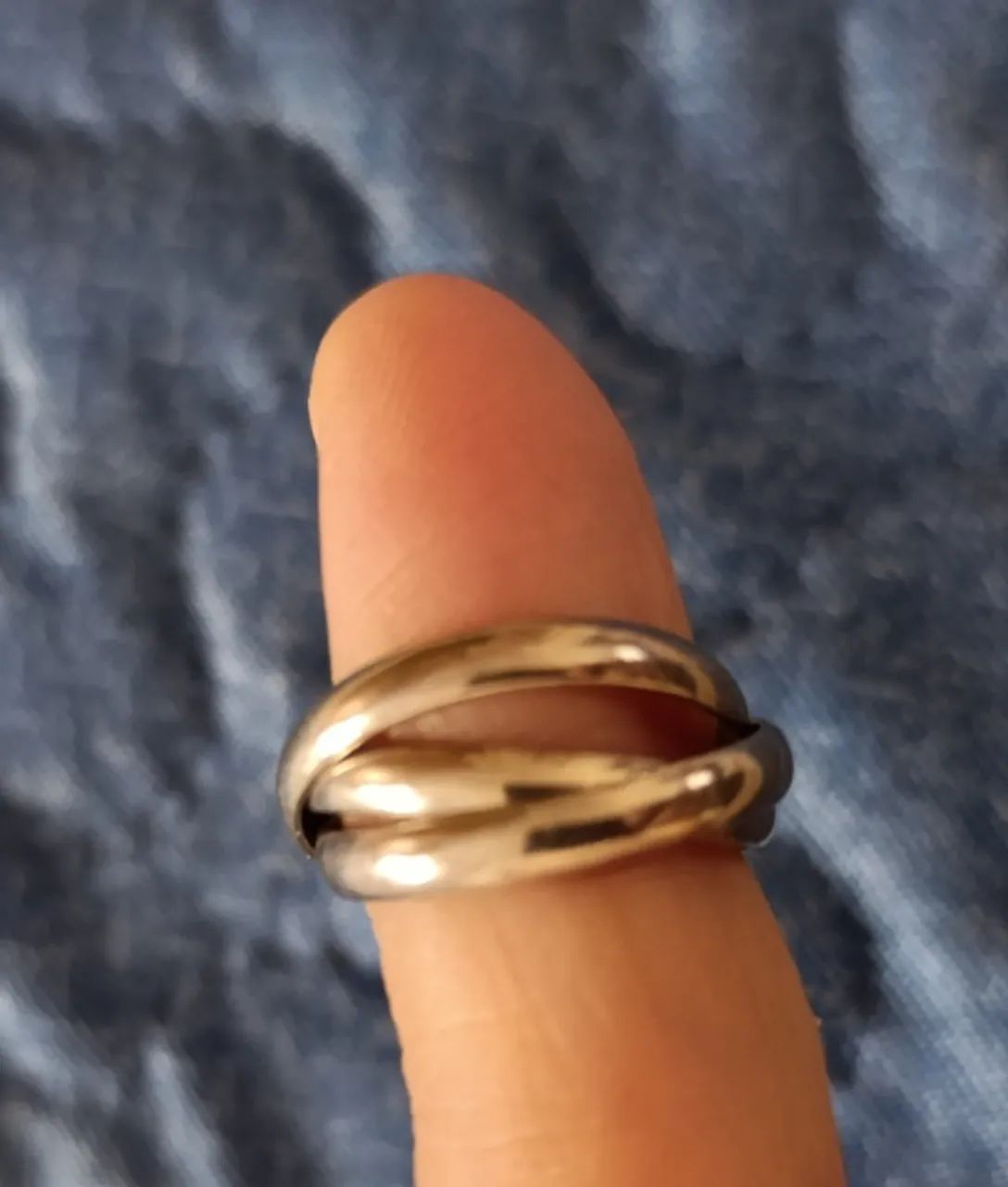 Anel Prata 925 - 3 aros - tipo cartier - Foto 4
