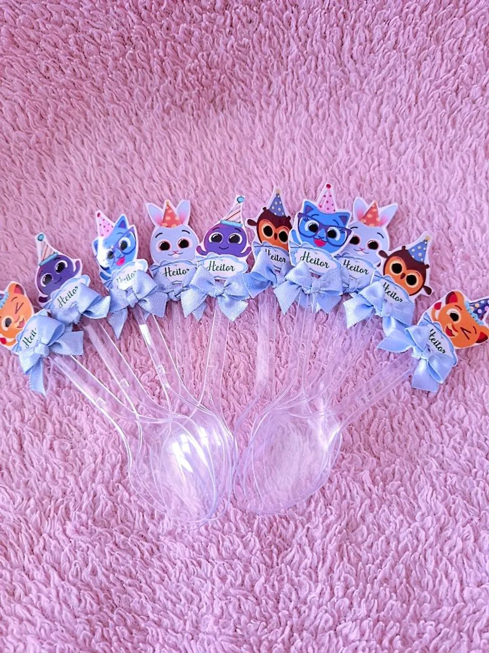  colheres personalizadas BOLOFOFOS, caixinhas e sacolinhas pra lembrancinha