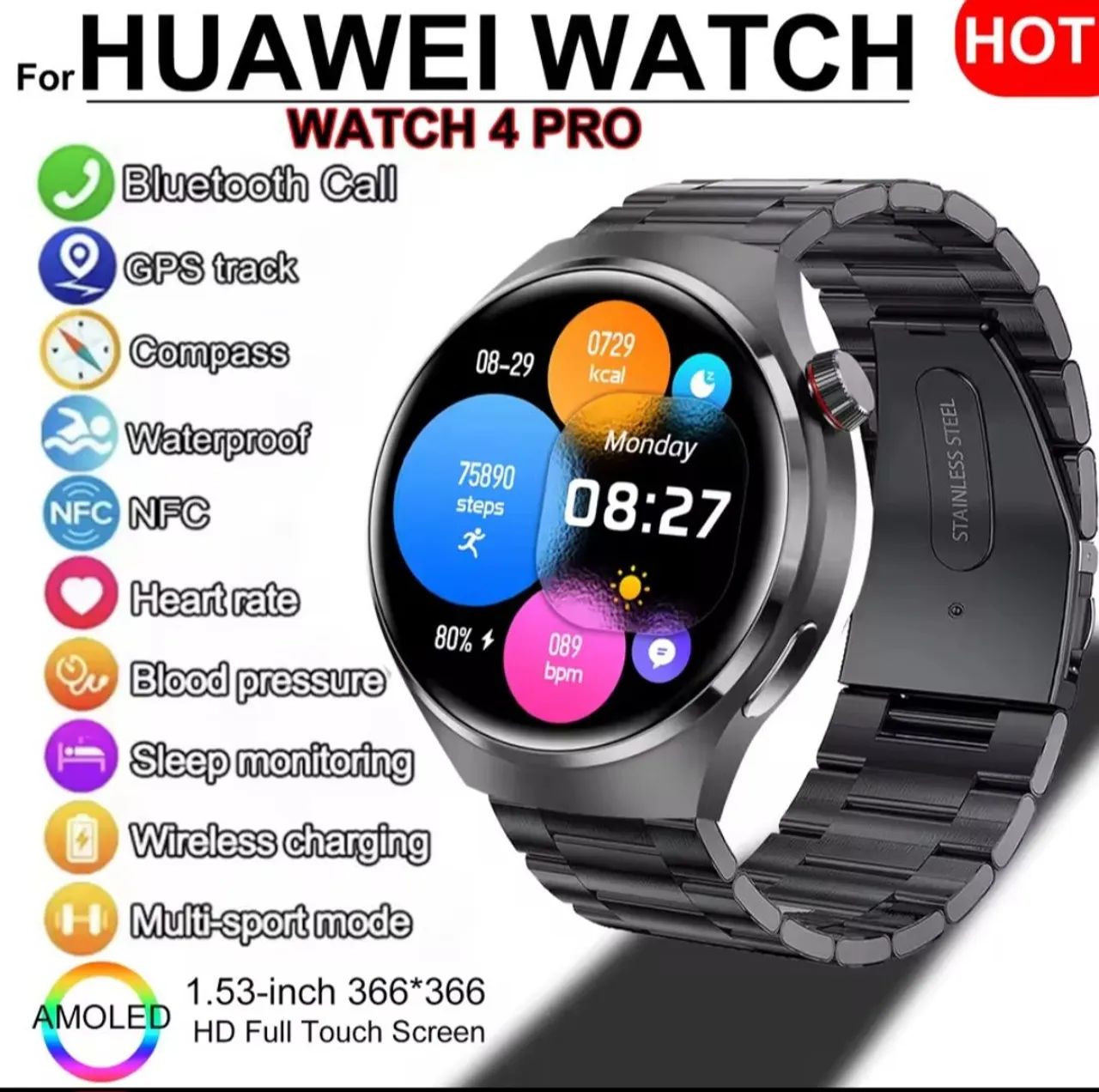 Smartwatch Wacth 4 Pro