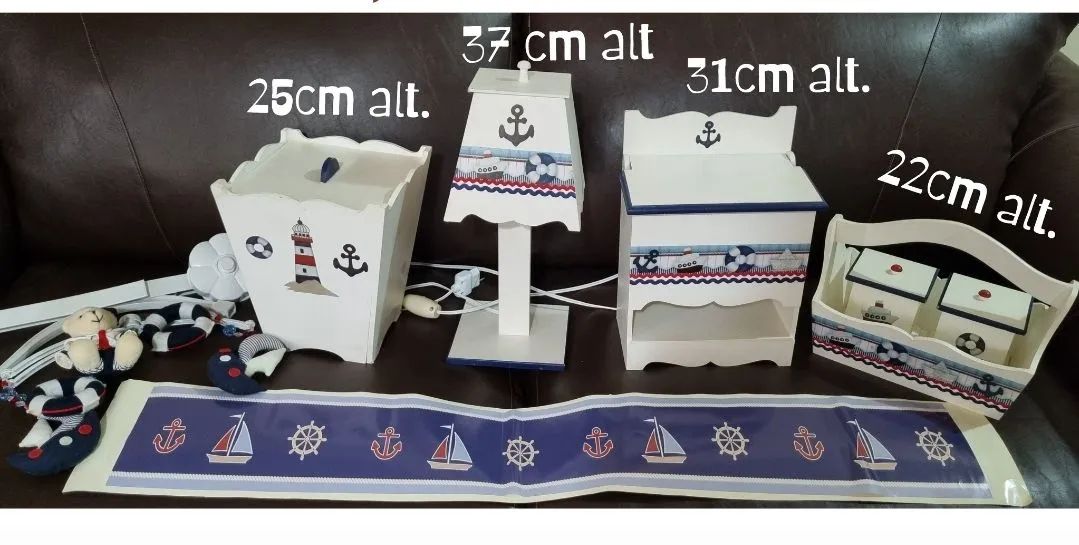 Kit Higiene Marinheiro MDF