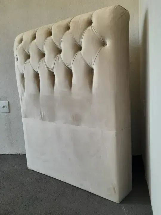 cabeceira taila solteiro bege ... - Foto 3