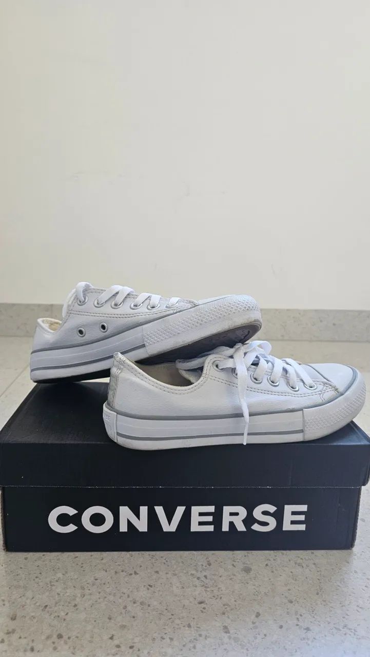 Tênis All Star Premium cinza/prata Calçados Santa Mônica