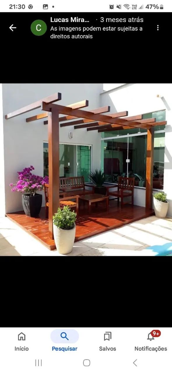 Conjunto de mesa e bancos de madeira maciça - Foto 2