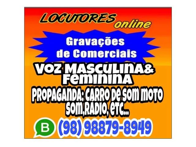 Locução/Propaganda/Gravação/