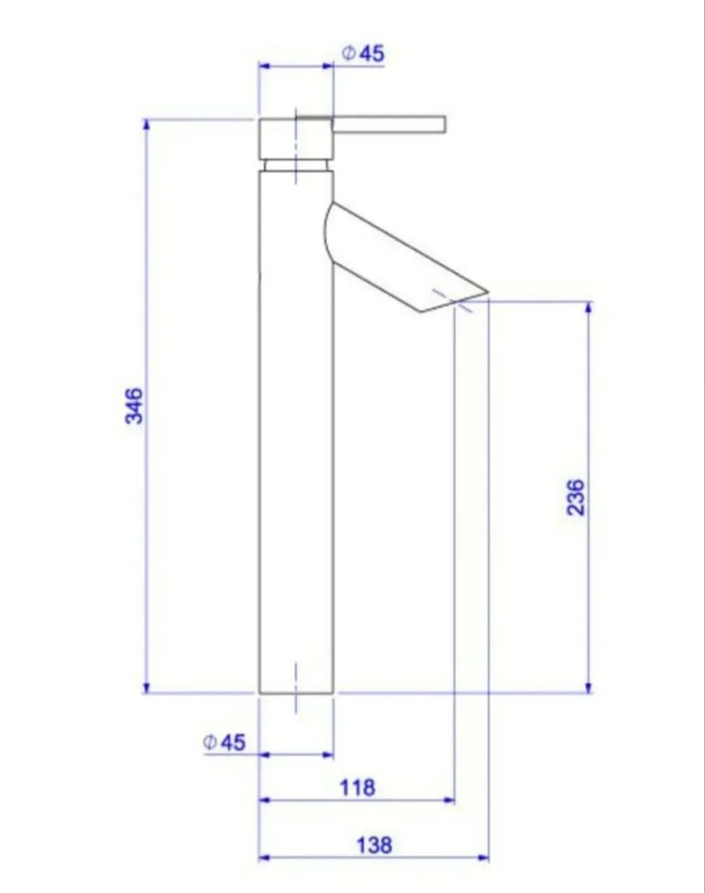 2885.C73 Axis - Monocomando de Lavatório Bica Alta - Foto 4