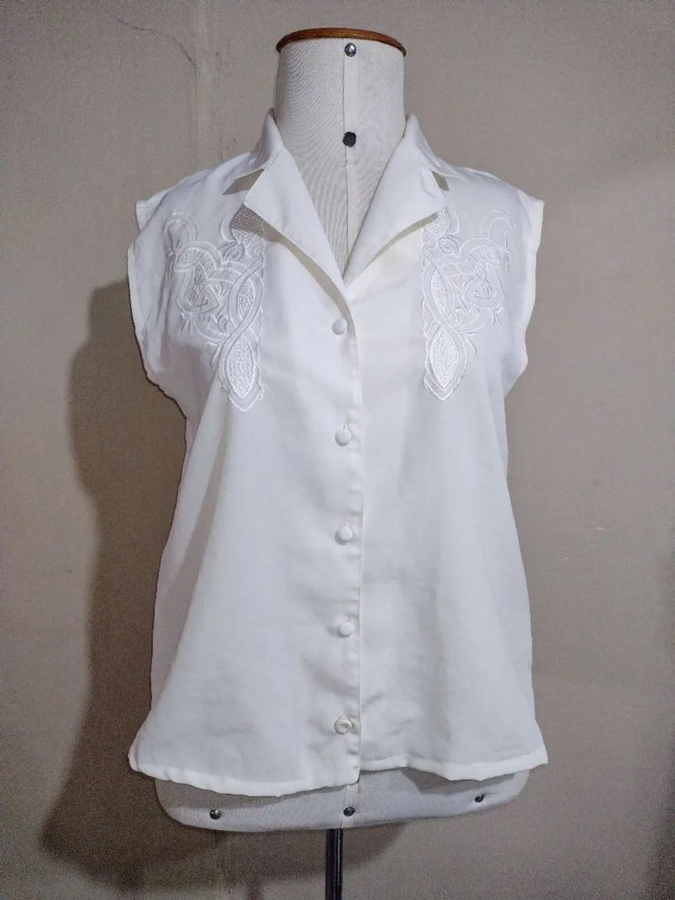 Blusa branca bordada - Foto 5
