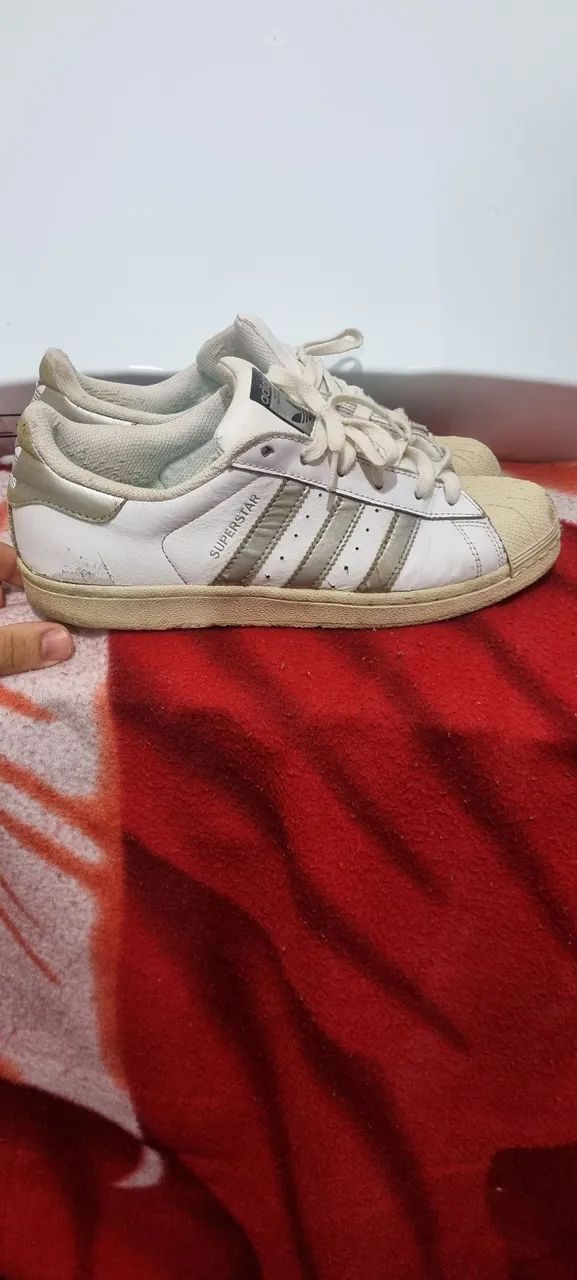 Adidas Superstar - Branco e Prateado