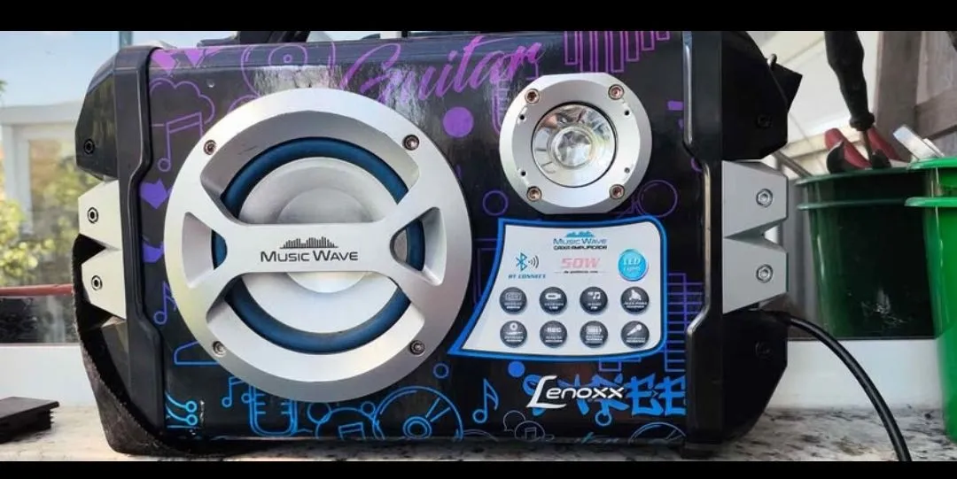 Caixa de Som Music Wave Lenoxx 50W - Bluetooth