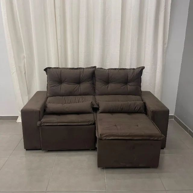 Sofá Retrátil e Reclinável Becan