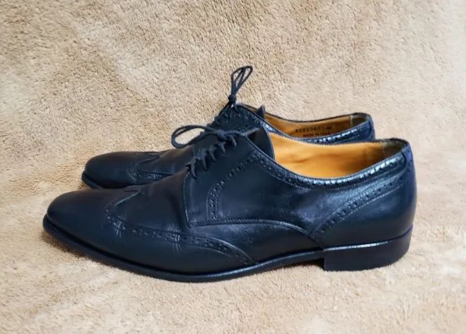 Sapato Florsheim Oxford 100% Couro Premium Made in Italy Estado de Novo Oportunidade  