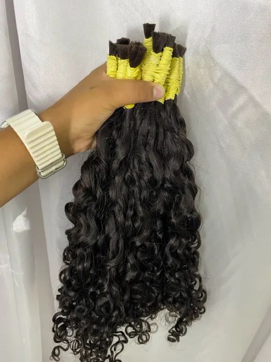 Cabelo Humano Virgem cacho caipira 65 cm - Foto 2