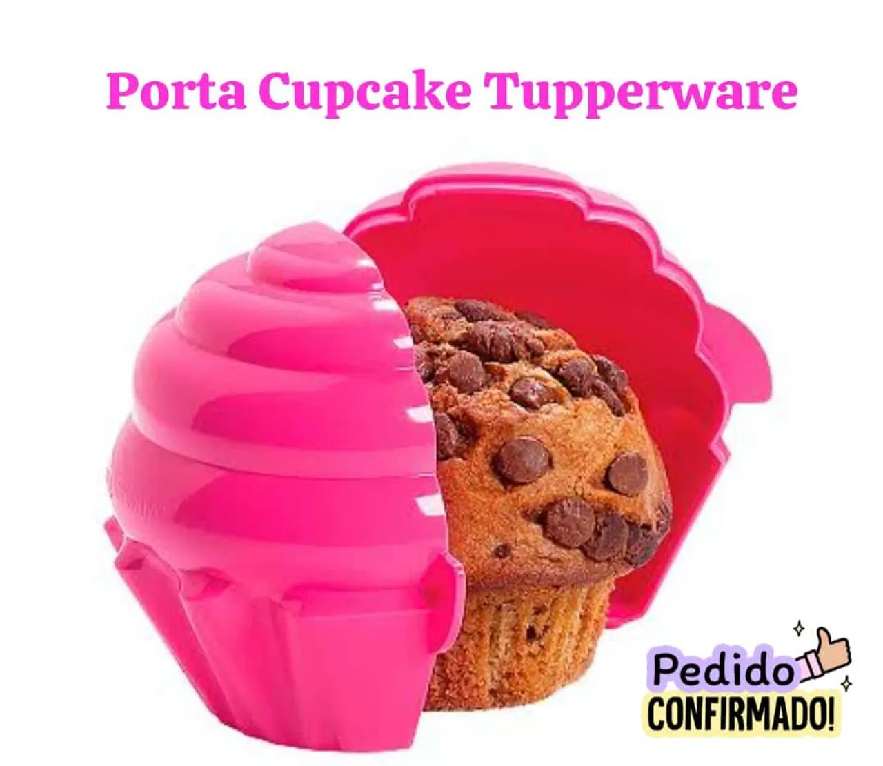 Porta Cupcake Tupperware