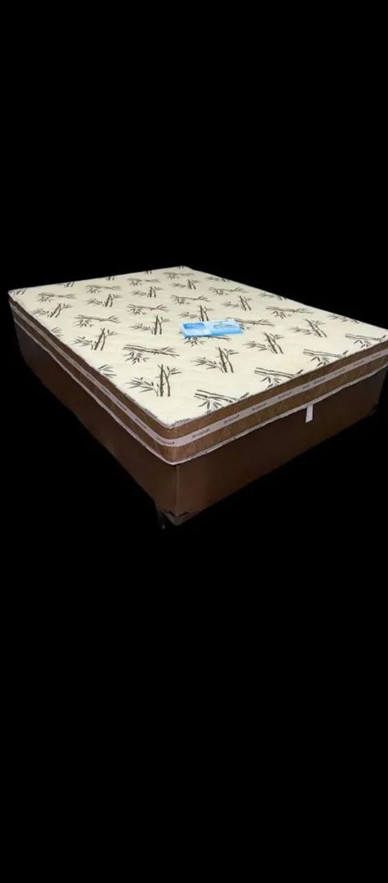 Cama box casal com colchão d33