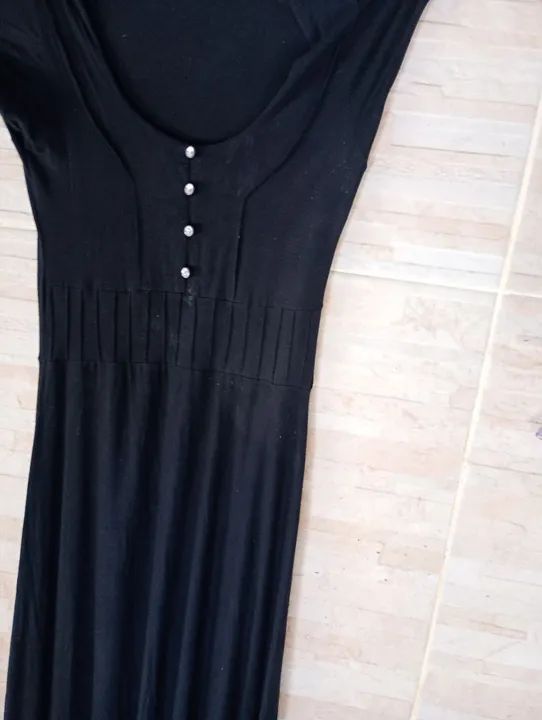 Vestido Longo Preto - Casual e Elegante