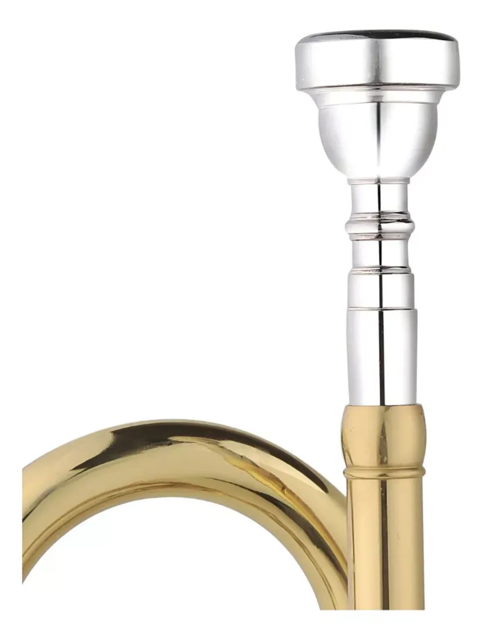Trompete Irin Slade Si Bemol (bb) Dourado De Latão Case Luxo - Foto 4