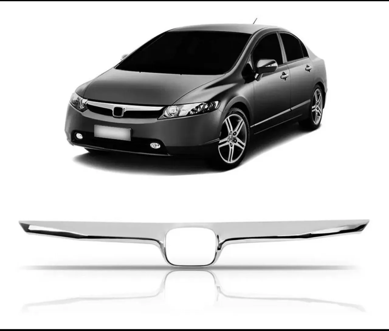 Grade Cromada Honda Civic - Elegância e Estilo