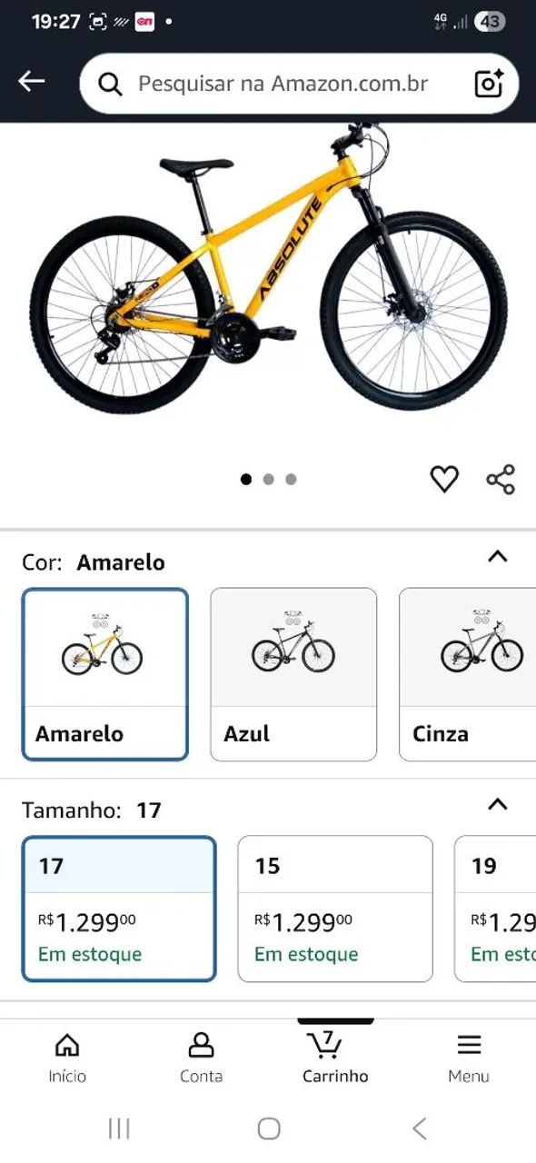 Vendo uma Byke absolute nero freio hidráulico 21v 