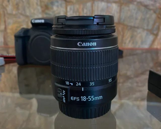 Câmera DSLR Canon EOS Rebel T5i + Lente Canon 18-55mm + 2 baterias originais + bag - Foto 5