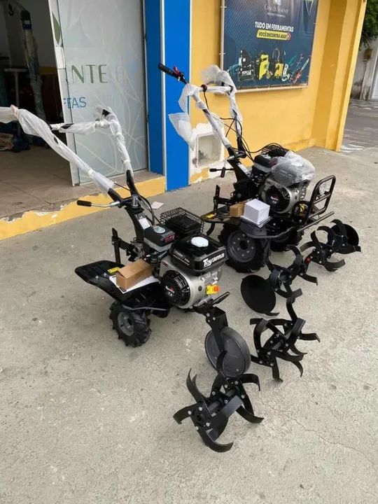 Motocultivadores a gasolina 7hp Toyama C/ Pneus e Enxadas Rotativas (Novo/loja) - Foto 4